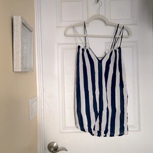 Acacia 100% rayon striped tunic size P. Mini dress for short people.